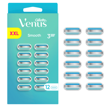 Venus Smooth 3 wkłady do maszynki 12 szt