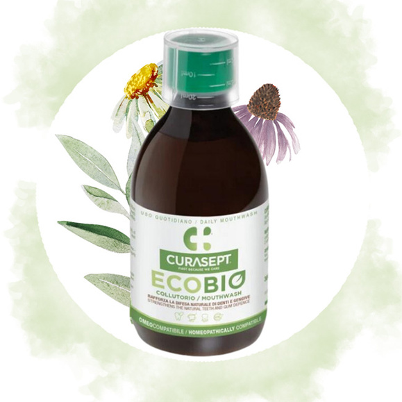 ECOBIO naturalny płyn do płukania jamy ustnej bez fluoru i mentolu 300 ml