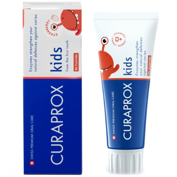 Kids Strawberry pasta do zębów dla dzieci bez fluoru 60 ml