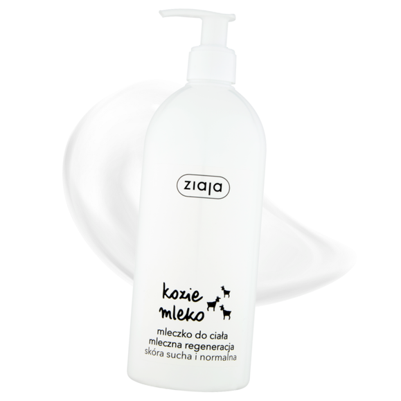 Mleczko do ciała regenerujące z pompką kozie mleko 400 ml