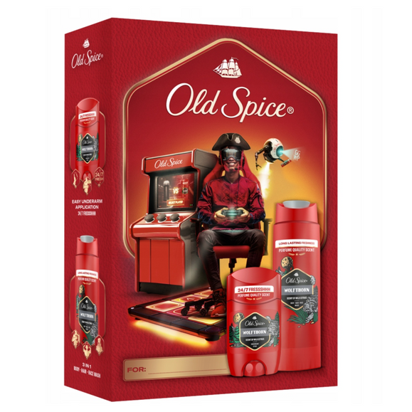 Wolfthorn zestaw prezentowy dla mężczyzn: żel i szampon 3w1 250 ml + dezodorant 50 ml