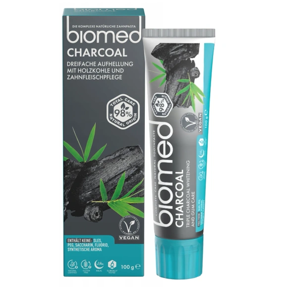 Charcoal pasta do zębów wybielająca bez fluoru 100 ml