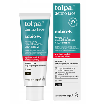 Dermo Face Sebio+ Cica-Krem do twarzy na noc korygujący 40 ml