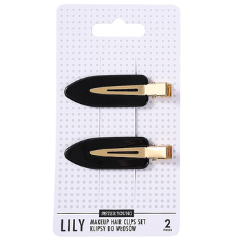 Black klipsy do włosów 2 sztuki