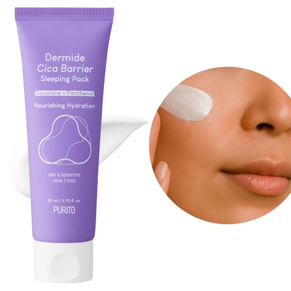 Dermide Cica Barrier Sleeping Pack krem regenerujący na noc 80 ml