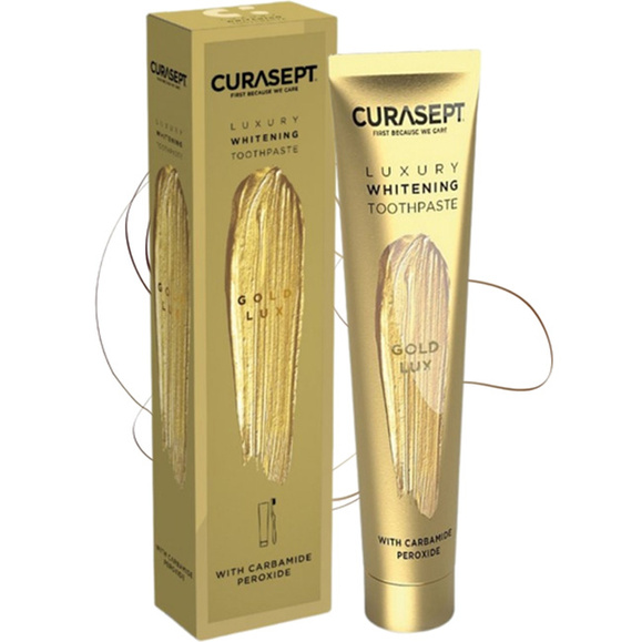 Gold Luxury pasta wybielająca z cząsteczkami złota 75 ml