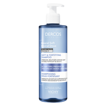 Dercos Mineral Soft Shampoo delikatny szampon mineralny do codziennego stosowania 400 ml