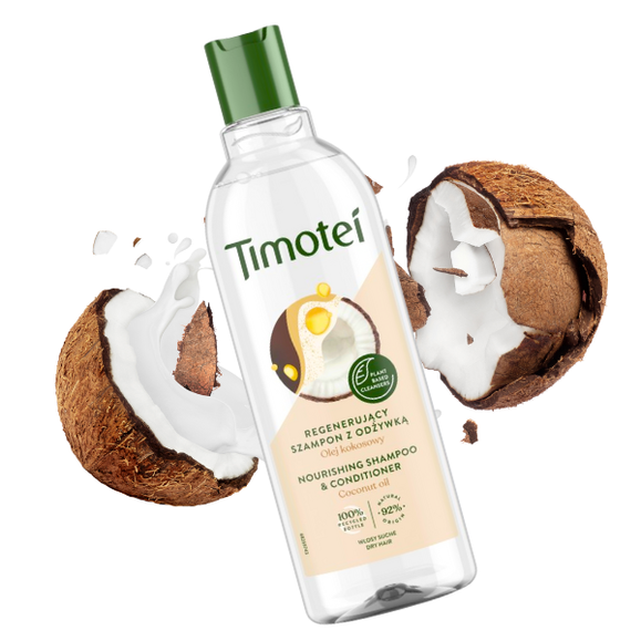 Olej Kokosowy regenerujący szampon do włosów z odżywką 2w1 400 ml