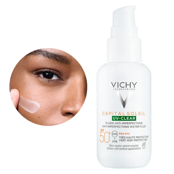 Capital Soleil UV SPF50+ fluid przeciw niedoskonałościom 40 ml