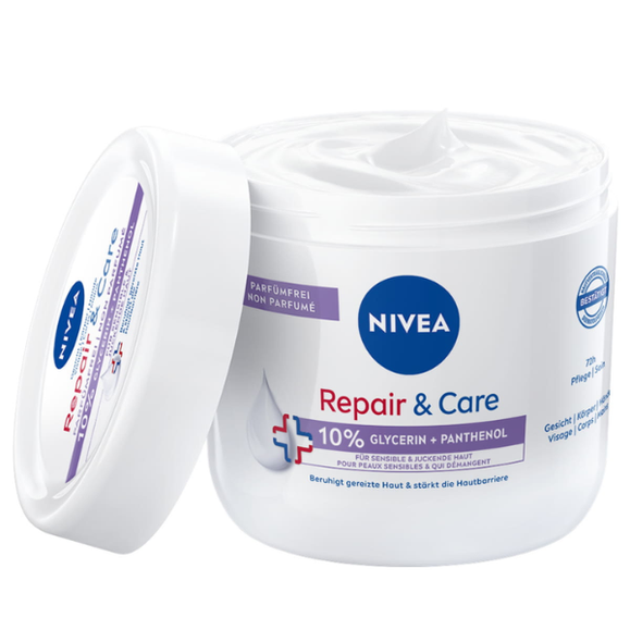 Repair & Care nawilżający krem do ciała bez zapachu 400 ml