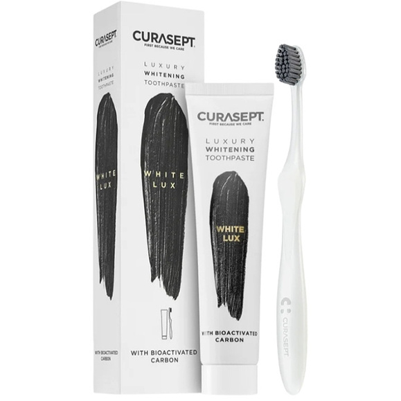 Luxury System White Lux zestaw pasty 75 ml i szczoteczki do zębów