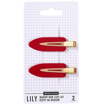 Lily Red klipsy do włosów 2 sztuki