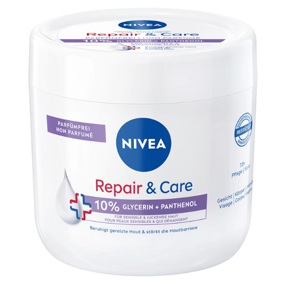 Repair & Care nawilżający krem do ciała bez zapachu 400 ml