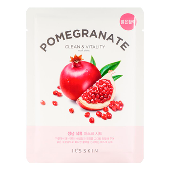 Clean & Vitality Mask Sheet Pomegranate maseczka w płachcie 20 g