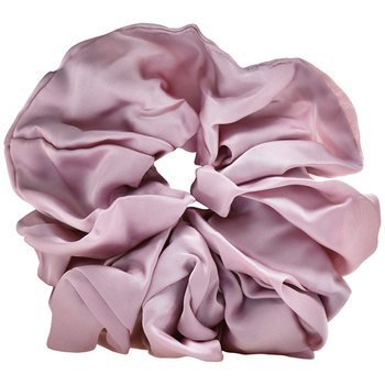 Scrunchie Lilu Pink L gumka do włosów satynowa