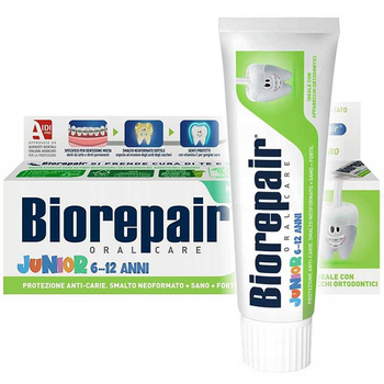 Junior 6–12 lat remineralizująca pasta do zębów 75 ml