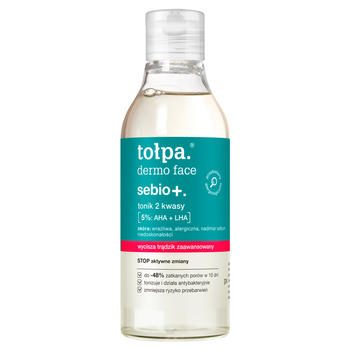 Dermo Face sebio+ tonik 2 kwasy 5%: AHA + LHA 200 ml