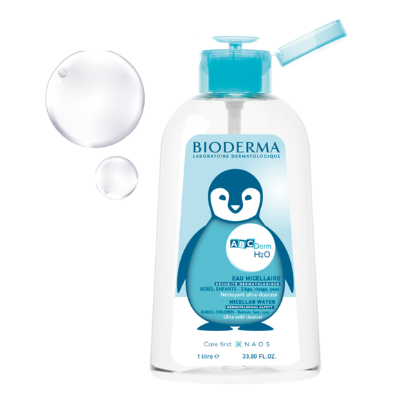 ABCDerm H2O woda micelarna dla dzieci delikatna 1000 ml