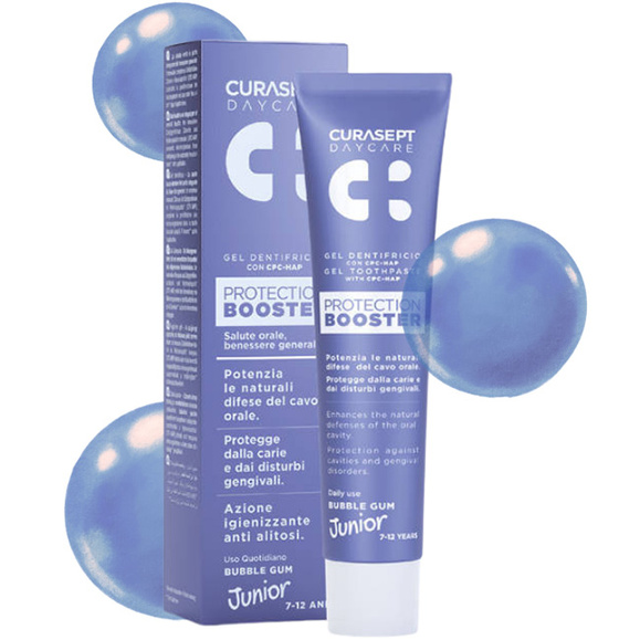 Daycare Booster pasta do zębów dla dzieci 7-12 lat guma balonowa 50 ml