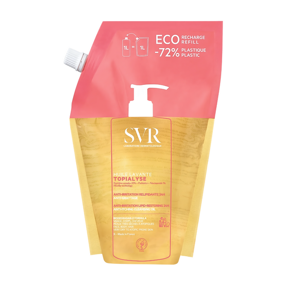 Topialyse Huile Lavant Refill olejek oczyszczający do mycia 1000 ml