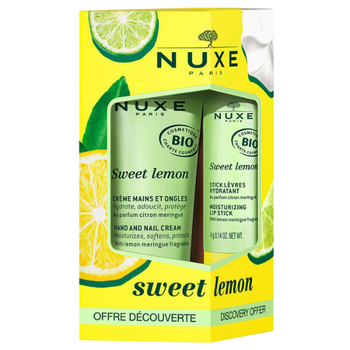 Sweet Lemon komplet krem do rąk 30 ml + sztyft do ust 4 g