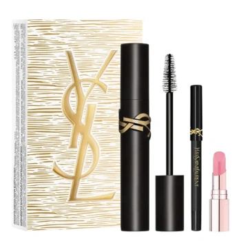 Zestaw tusz + mini kredka do oczu + mini balsam do ust