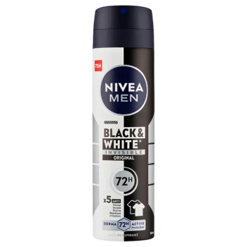 Men Black&White Invisible antyperspirant w sprayu męski 150 ml