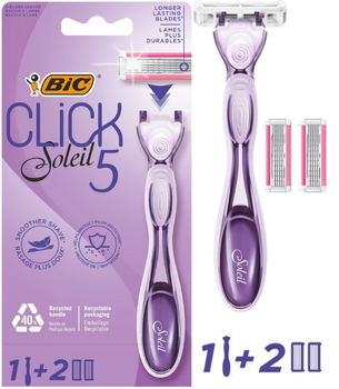 Maszynka na wkłady do golenia Bic Soleil Click 5 + 2 wklady